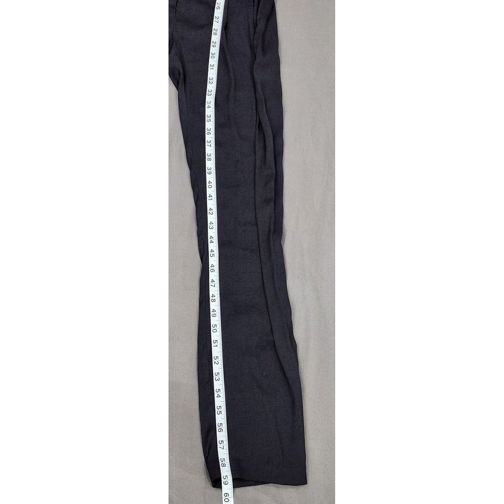 ALC Womens Black Long Sleeve Pleated Front Jumpsuit Hidden Button Size 4 - Picture 5 of 10